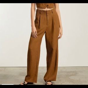 Everlane Size 4 Linen Way-High Drape Pant